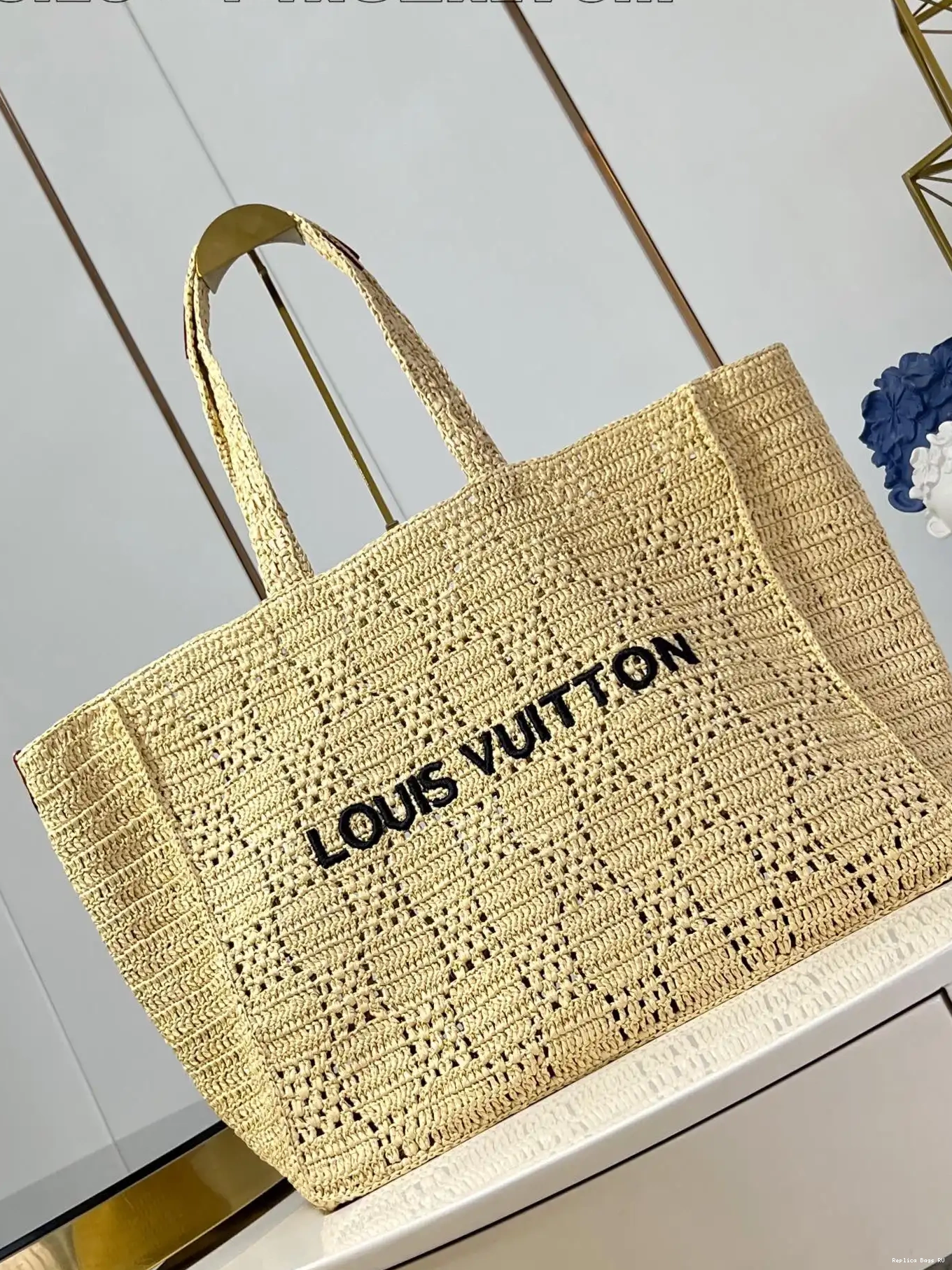 Cheap MM-44*32*17CM Summer LOUIS VUITTON Tote Shopper 0517